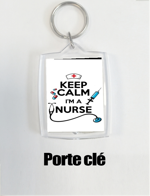 Portachiavi Keep calm I am a nurse 