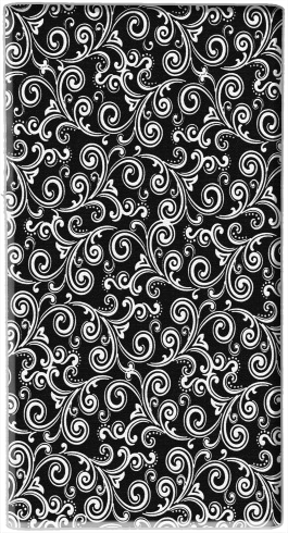 portatile black and white swirls 