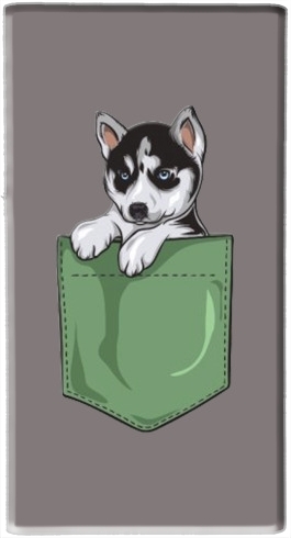 portatile Husky Dog in the pocket 