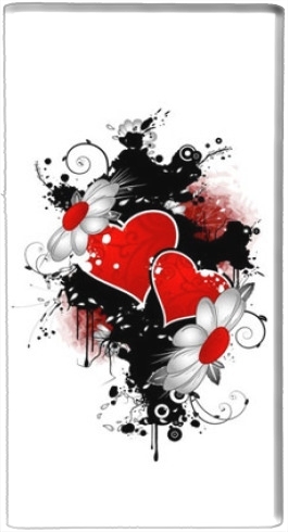 portatile Love Fiore e Cuore Rosso 