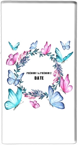 portatile Watercolor floral wedding invitation 