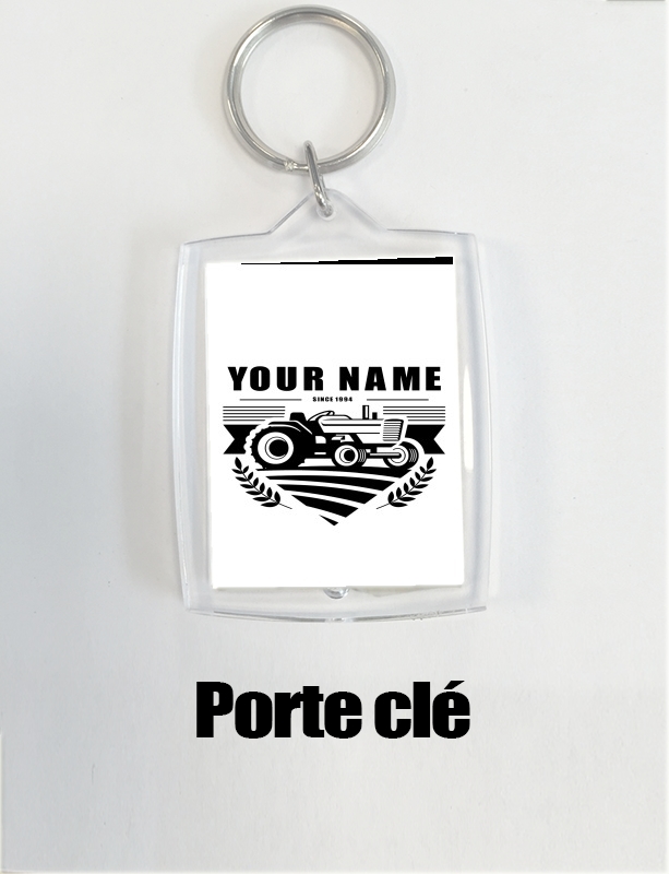 Portachiavi Tractor Farm Logo Custom 