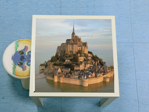 table d'appoint Mont Saint Michel PostCard